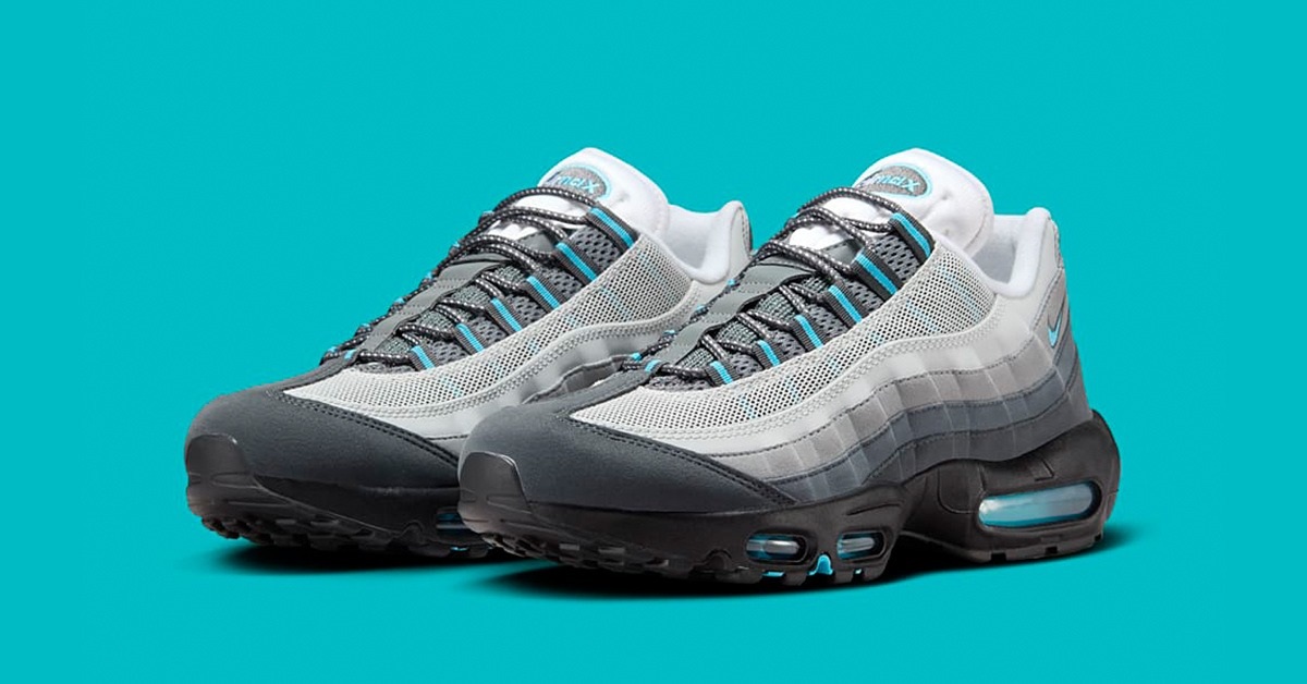 Gray and blue air max 95 deals